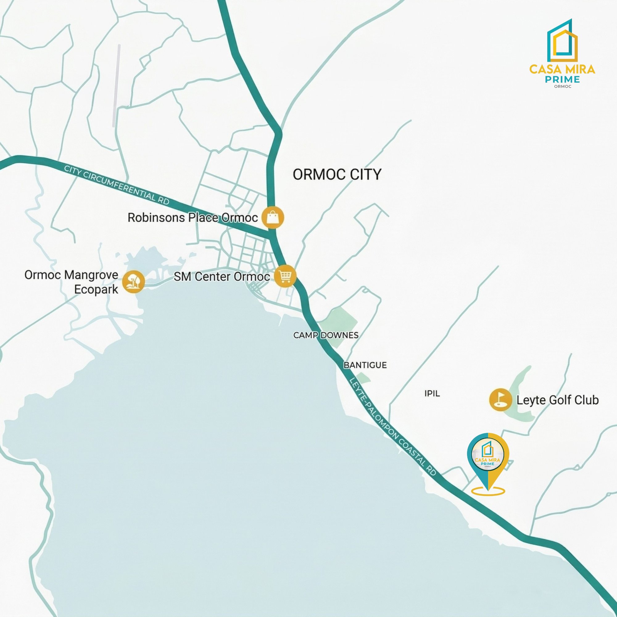 Casa Mira Prime Ormoc Location Map
