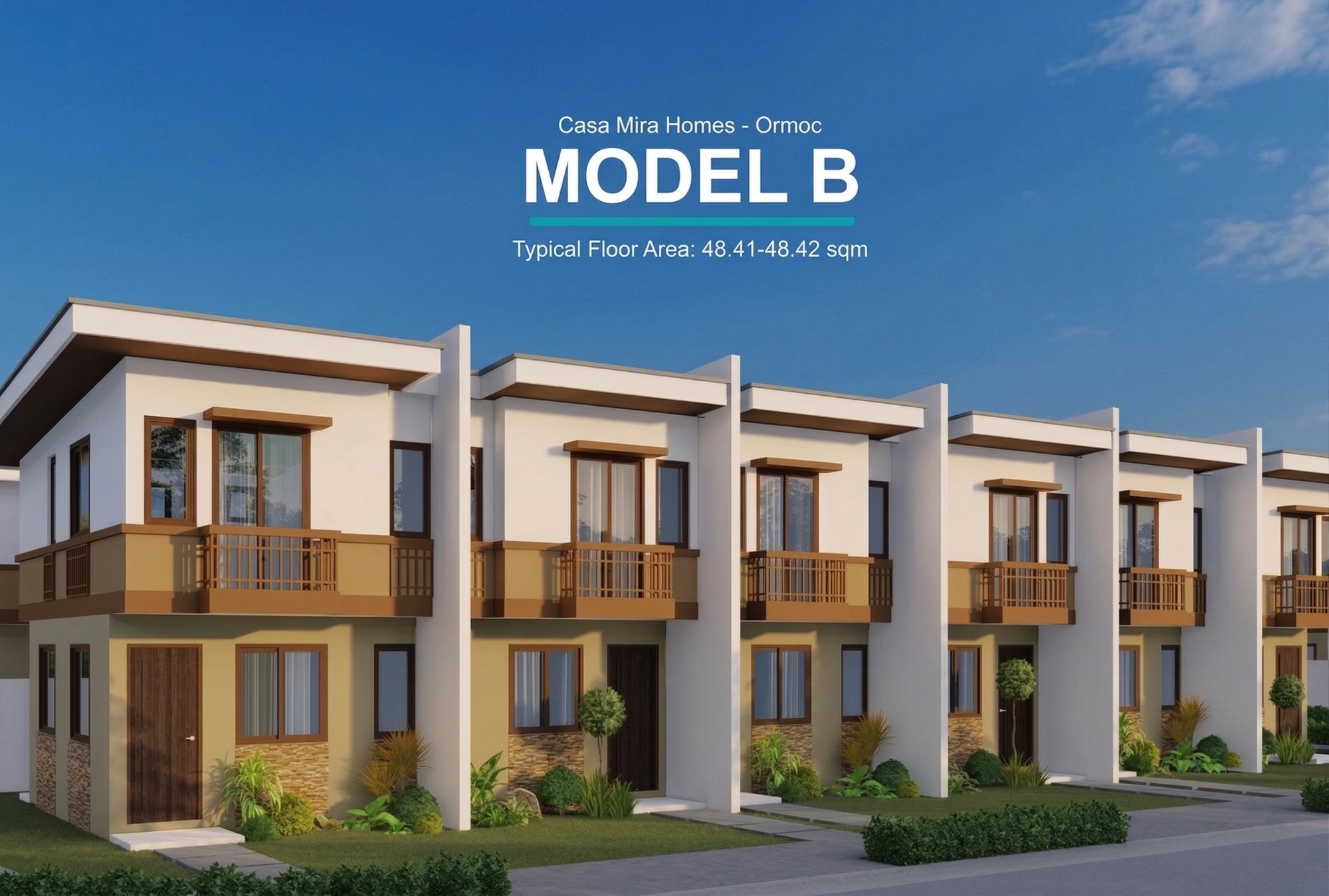 Casa Mira Prime Ormoc Model B townhouse floor plan