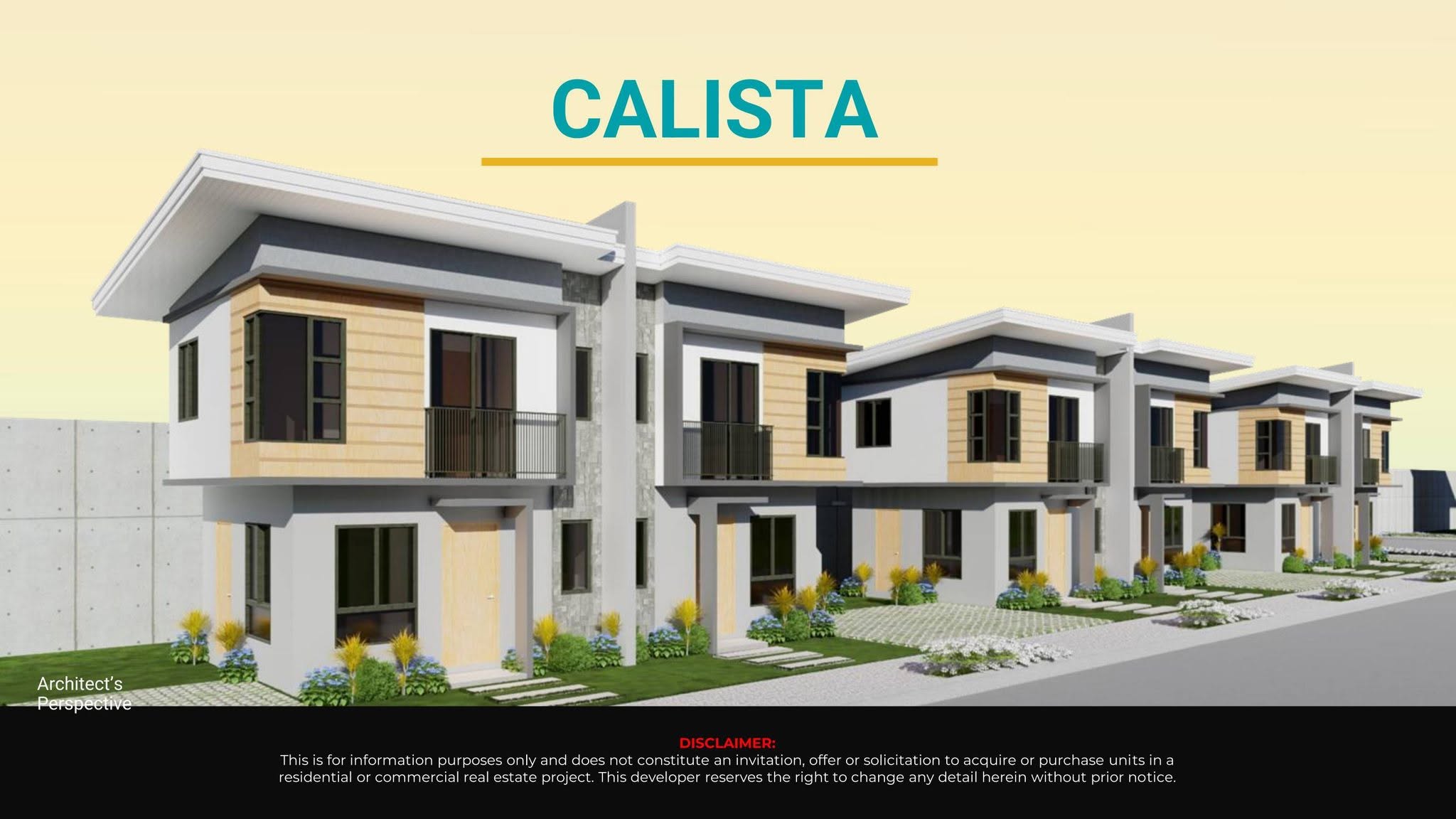 Casa Mira Prime Ormoc Calista duplex house model render